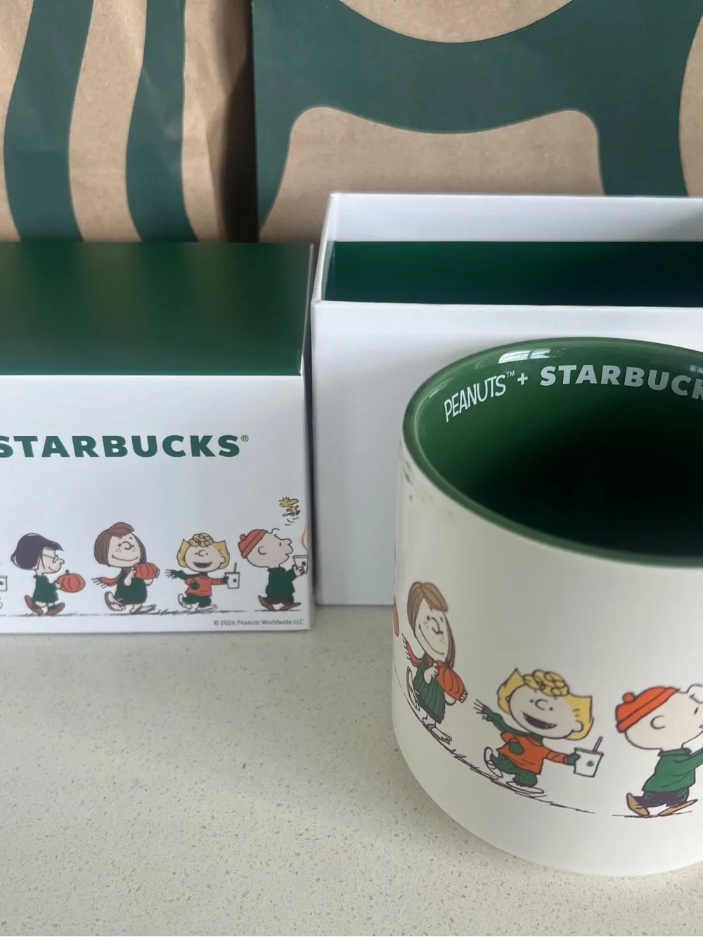 Brand new Peanuts x Starbucks collectible mug